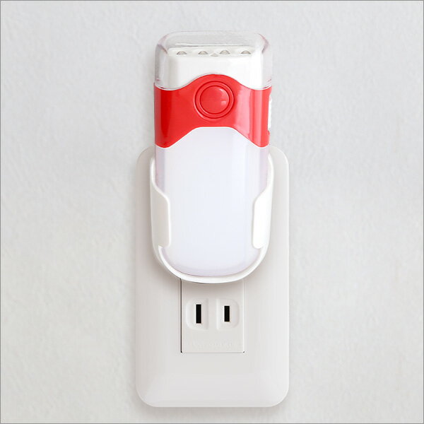 【素材】 AC100V 50/60Hz 懐中電灯：高輝度白色LED×4灯 ナイトライト：電球色LED （電球寿命約5万時間、LED球の交換はできません。） 【商品サイズ】 24×51×111mm 【商品重量】 ライト本体約60g、充電ホルダー約40g 【梱包サイズ】 W120×H220×D55mm 【梱包重量】 130g 【生産国】 中国 【カラー】 通常販売分