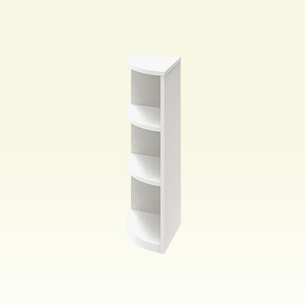 【引戸シリーズ】セミオーダーカウンター下収納ぴったりくん エンドコーナー左置き 奥行25cm