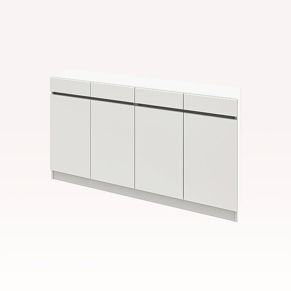 Rakuten - 【扉シリーズ】セミオーダーカウンター下収納ぴったりくん キャビネット 幅160cm×奥行30cm