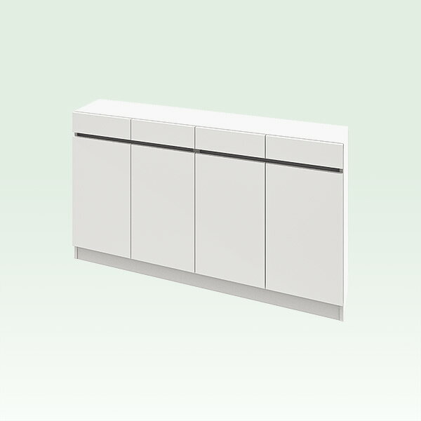 Rakuten - 【扉シリーズ】セミオーダーカウンター下収納ぴったりくん キャビネット 幅160cm×奥行35cm