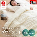 【本日⇒P3倍】★2枚組⇒1枚/4,690円★ 日本製 ダウンケット 85 0.2kg 洗える 羽毛肌掛け布団 シングル