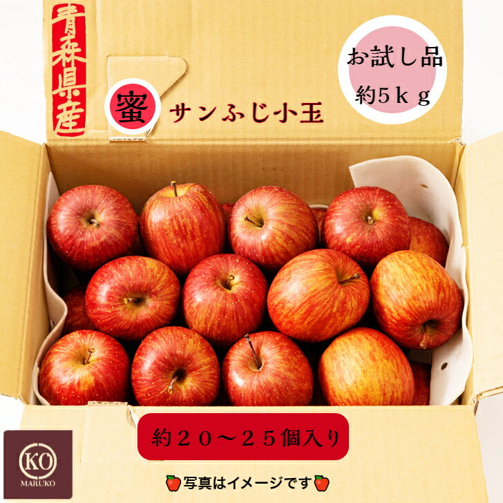 【お試し品】 蜜入りサンふじ 小玉 約5kg りんご リンゴ 青森県産 バラ詰め 林檎 安い 産地直送 さんふじ 蜜 売れ筋 リンゴ 家庭用 プレゼント ギフト 訳あり 果物 人気のサムネイル
