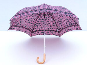 送料無料！晴雨兼用日傘！UV加工！リボンテープ晴兼ショート傘50cm【レッド】