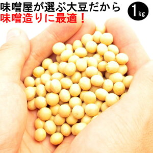 大豆 味噌用大豆 1kg 国産大豆 乾燥大豆 ビーガン ヴィーガン グルテンフリー 手作り味噌 無添加 味噌用 乾燥 福島県 大粒 タチナガハ