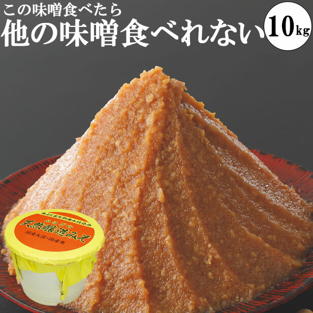 味噌 みそ 送料無料 国産大豆 天然醸造味噌 10kgポリ樽 手作り 業務用 グルテンフリー味噌 糖質制限 低糖質 ギフト プチギフト 内祝い お歳暮 御歳暮 御年賀 お年賀 ギフトセット ありがとう お世話になりました 出産内祝い ビーガン ヴィーガン