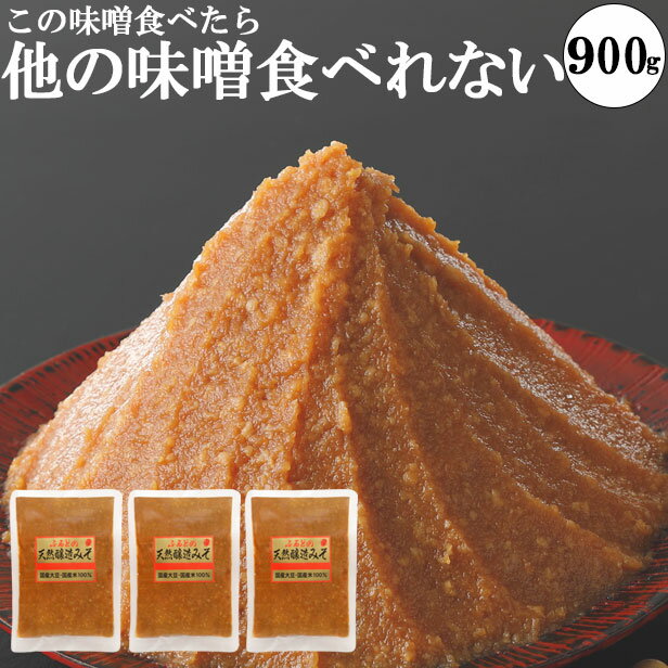 【最大15%OFFクーポン】味噌 送料無料 食品 メール便 300g3個 お試し 本物の味噌 グルテンフリー味噌 糖質制限 低糖質 化学調味料無添加味噌 ビーガン ヴィーガン 小分け