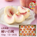 お買い物マラソン 期間中 当店全商品ポイント5倍!旬の果物♪ 送料無料 硬い桃 山形県産 硬めの白桃 おどろき 美晴白桃 玉うさぎ さくら等 5kg 13-20玉 白桃 もも グルメ大賞 楽ギフ_のし 楽ギフ_のし宛書 楽ギフ_メッセ入力