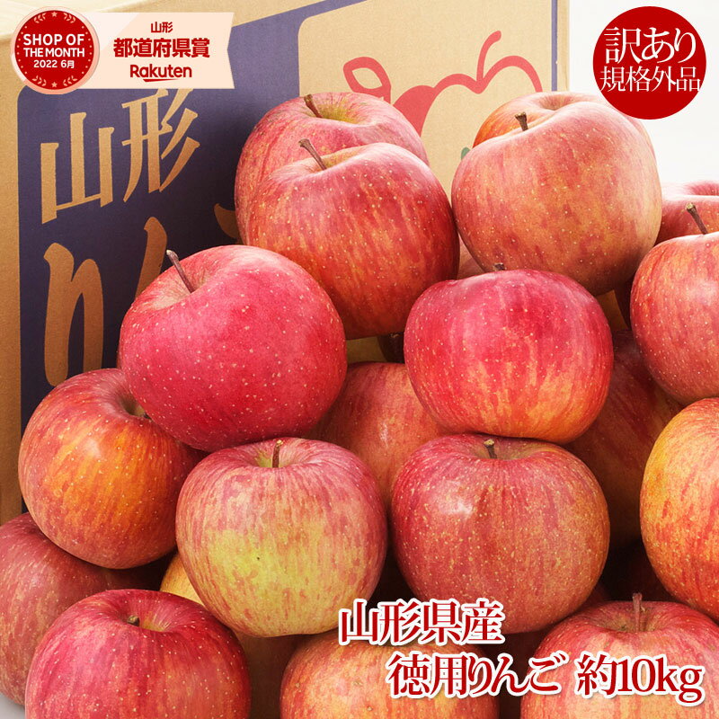 11月はエントリーして最大100%ポイント還元抽選!マラソン期間中は最大1000円offクーポンも!送料無料 訳有り 山形産徳用りんご 約10kg サイズ・品種...