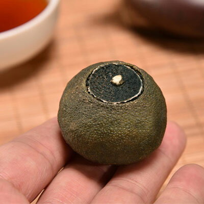 プーアール茶【青柑プーアル茶 】10個 宮廷プーアル茶3年普&#27953;茶 プーアル茶 黒茶 陳皮　老皮　陳年中国茶・台湾茶専門店マルメロ