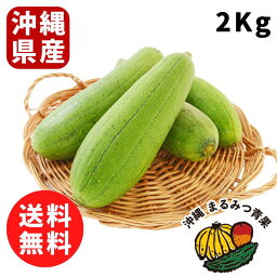 【送料無料】沖縄島野菜 食用ヘチマ 2kg 6~10本【ナーベーラー ヘチマ 味噌煮 沖縄料理 野菜 国産 お弁当のおかず 業務用 卸 健康食品 ビタミンC 沖縄 沖縄産 沖縄県産 低カロリー 葉酸 ビタミンK】