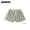 【83 OFF】GENERATOR ストライプショートパンツ■056203-MG【キッズ＆ジュニア ボトムス ボトム ズボン ジェネレーター 】■4012223【S5B-b】 ot-ot【SALEsaleセールバーゲン】