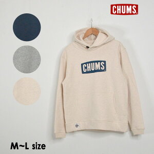 【メール便不可】チャムス CH00-1114-MG Logo Pull Over Parka ロゴプルオーバーパーカー メンズ トップス 長袖 裏起毛 アウトドア CHUMS 1000915