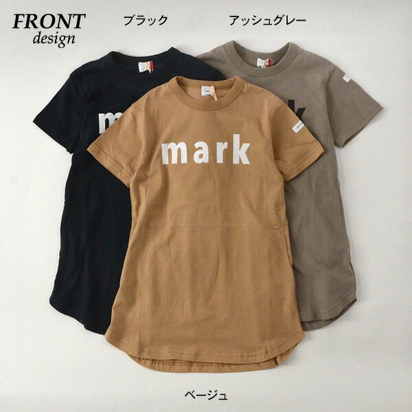 【メール便可】フォブ 600804-mF markワンピース/マークワンピース キッズ ベビー ジュニア レディース トップス 半袖ワンピース ロゴワンピース カットワンピ Tシャツワンピ カットソー シンプル 女の子 ママ 親子お揃い リンクコーデ 子供服 FOV 4022286