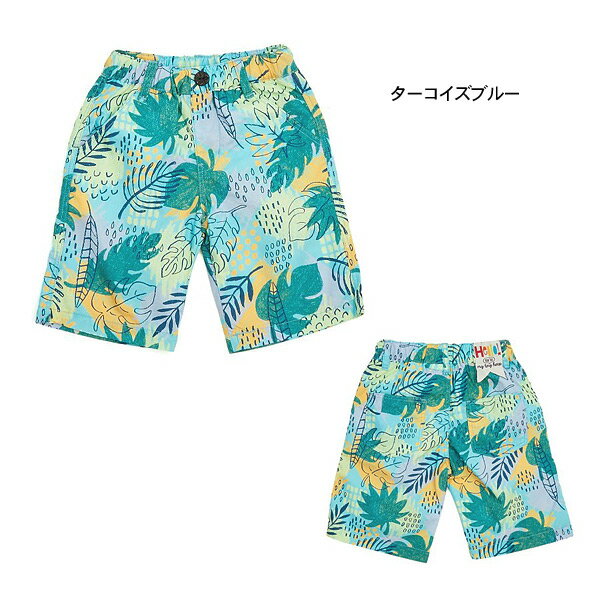 【50％OFF】【メール便可】ビッツ B323030-m12m 総柄5分丈ハーフパンツ キッズ ベビー ボトム ボトムス 半パンツ 半ズボン ボタニカル柄 ネイチャー柄 男の子 子供服 Bitz 4022774 【SALEsaleセールバーゲン】f20ss 2