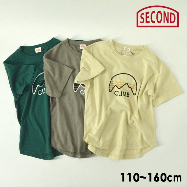 【50％OFF】【メール便可】ジーンズベーセカンド 810142-11m16m CLIMBラウンドややビッグTシャツ キッズ ジュニア トップス 半袖Tシャツ クライム アウトドアプリント 子供服 JEANS-b 2nd 4023705 【SALEsaleセールバーゲン】 21SU