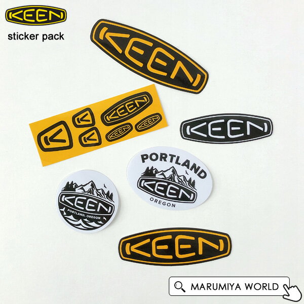 キーンステッカーパック メンズ レディース シール ステッカーセット 耐水 耐UV加工 車 クルマ KEEN Sticker Pack キ…