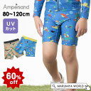 【60%OFF】恐竜の休日柄ボクサー水着 ボトムス ボトム ズボン ハーフパンツ 総柄 ダイナソー きょうりゅう スイムグッズ アンパサンド ampersand...