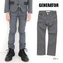 GENERATOR 5PK SLIM PANTS(ピンストライプ)■912208-2I-3-MG【5PK SLIM FIT】【 キッズ ボトムス ボトム スリムパンツ フォーマル スーツ 入園式 入学式 卒園式 七五三 結婚式 ジェネレーター】■44113_【定番】