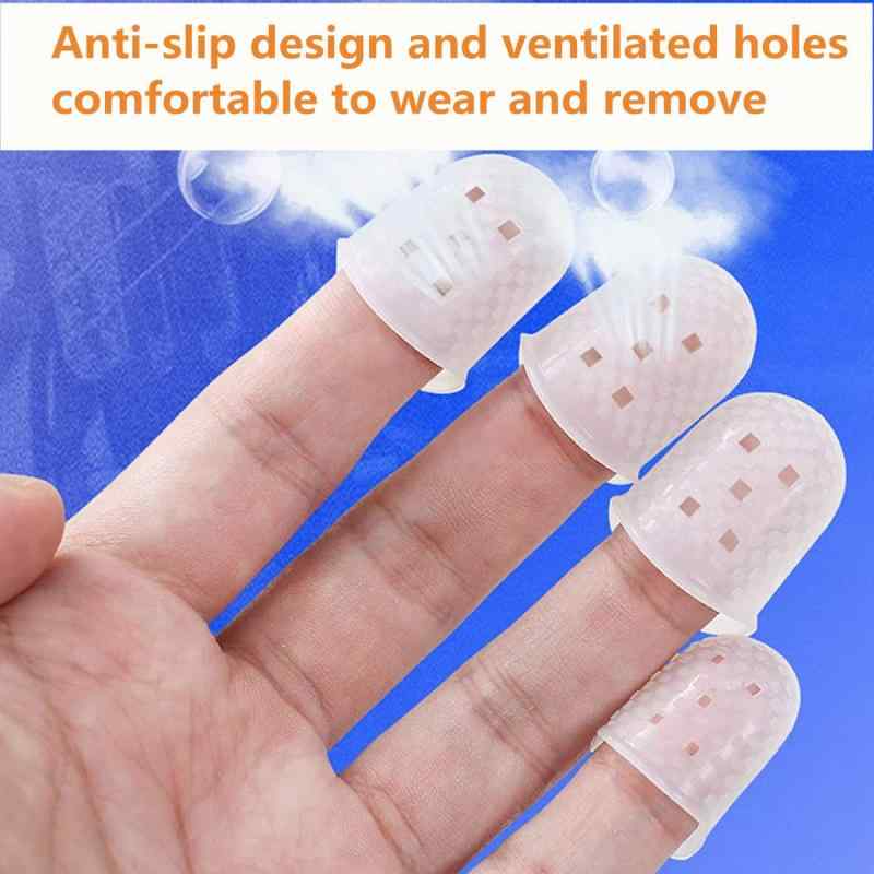 ギターピック付きシリコンギター指先プロテクター、30個の滑り止め指先保護カバーキャップ、20個の混合カラフルなギターピック、ウクレレ楽器用の5サイズの指ガード