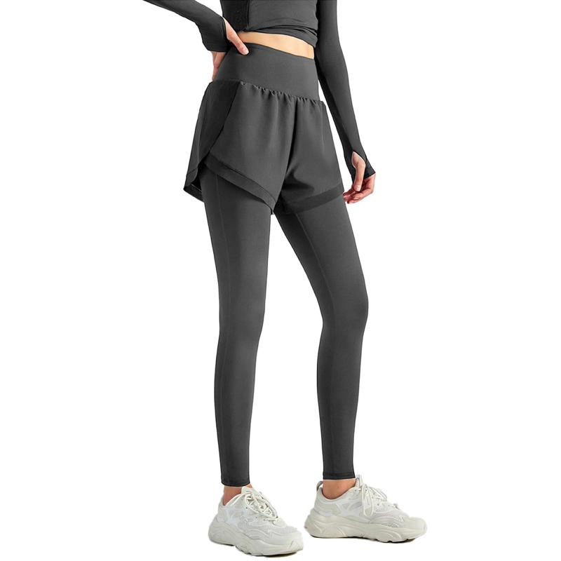 Rakuten - [Zleufirty] ヨガパンツ レディース ランニングパンツ レディース ポケットが2つある ヨガウェア 一体型ヨガパンツ ピラティスウェア スポーツパンツ トレーニングパンツ ランニングパンツ 美