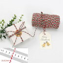 綿ロープ 2巻セット 純綿 クリスマス プレゼント 包装用 太さ2mm 100M/巻 リボン 綿紐 編み糸 丈夫 ラッピング