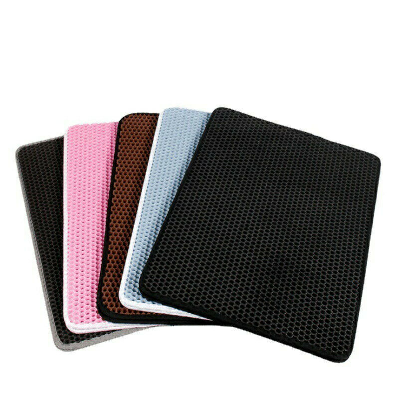 猫砂 マット 二層 EVA 猫トイレマット 猫砂取りマット 猫砂 飛び散り防止マット 滑り止め 防カビ防臭防..