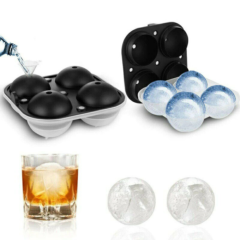 丸氷 丸い氷 6cm 製氷機 製氷皿 容器 シリコン ウイスキー ロックグラス ハイボール お酒 誕生日 プレ..