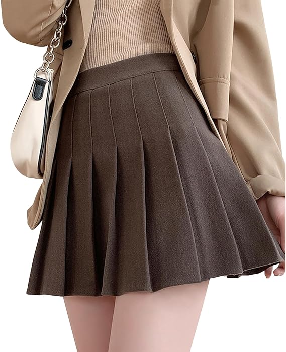 スカート レディース プリーツスカート 制服スカート ミニスカート 裏地付き キュロットスカート スクールスカート フレアスカート 膝丈スカート 無地 オフイス 女子高生 制服 インナー付き ハイウェスト 美脚 ライン