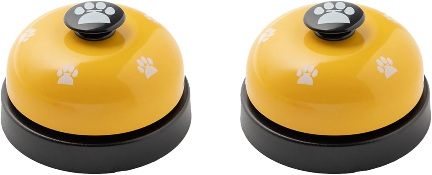 二個入り 呼び鈴 猫 犬 卓上ベル コールベル しつけ用 軽量 トレニンーグベル 防水 訓練用品 ペットお..