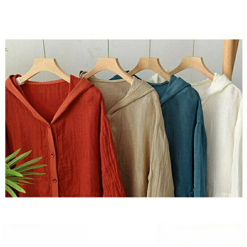 カーディガン 夏 レディース 春 トップス 綿麻 リネン フード付き サマー 涼しい アウター 薄手 uv 紫外線対策 長袖 羽織 冷房対策 オフィス プレゼント ギフト 送料無料 新生活のサムネイル