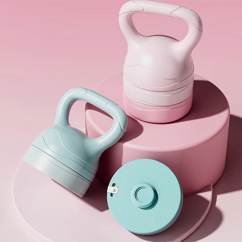 ケトルベル ピンクのケトルベル、5ポンド/9ポンド/ 13ポンドの重量に耐えるトレーニングウェイト、簡単..