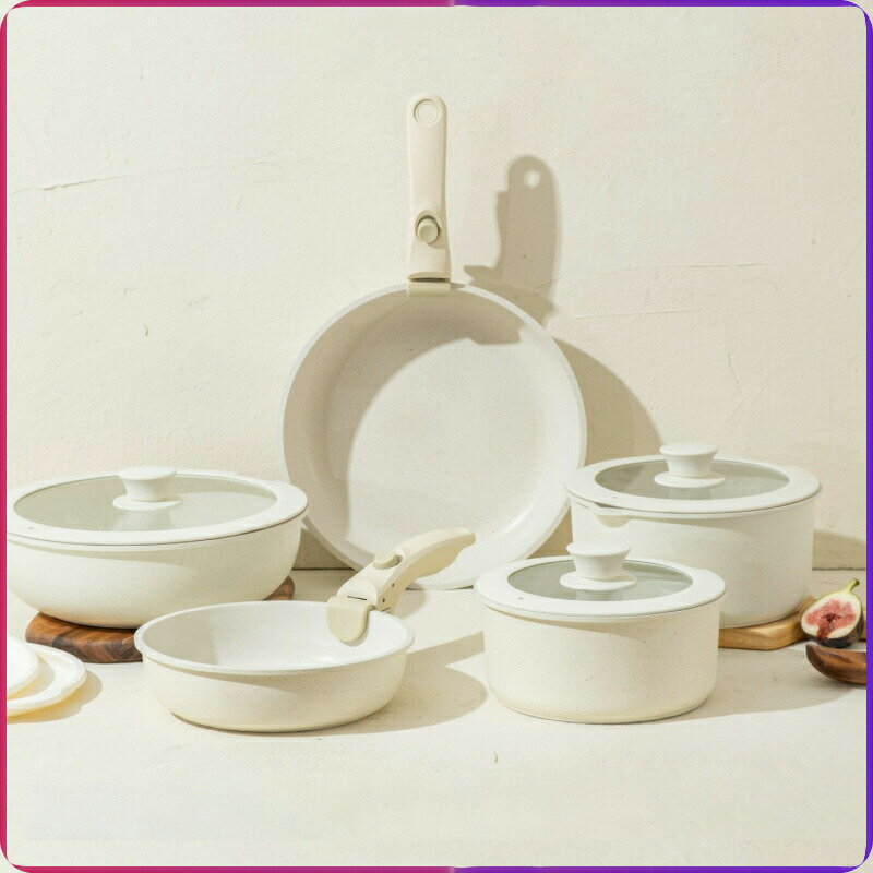 フライパン セット 5点セット ガス火 19cm 18cm 26cm 取っ手が取れる 鍋 焦げ付き防止パンコーティング..