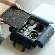 急須 湯呑み セット ティーポット 番茶器セット 茶器揃 陶磁茶具セット 茶器 茶皿 旅行ティーセットー カップ シンプルな和風 収納バッグ付き 茶器乾燥ティートレー お出かけ用 和風急須 3杯セット 6点入 おしゃれ 茶道具