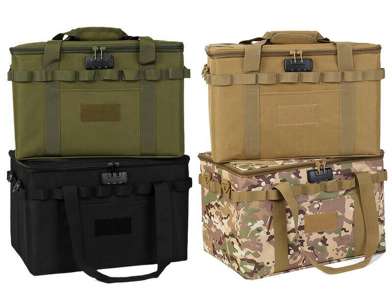 収納ボックス ソフトコンテナ コンテナボックス ダイヤル錠付き ツールボックス アウトドア 37L 大容量..