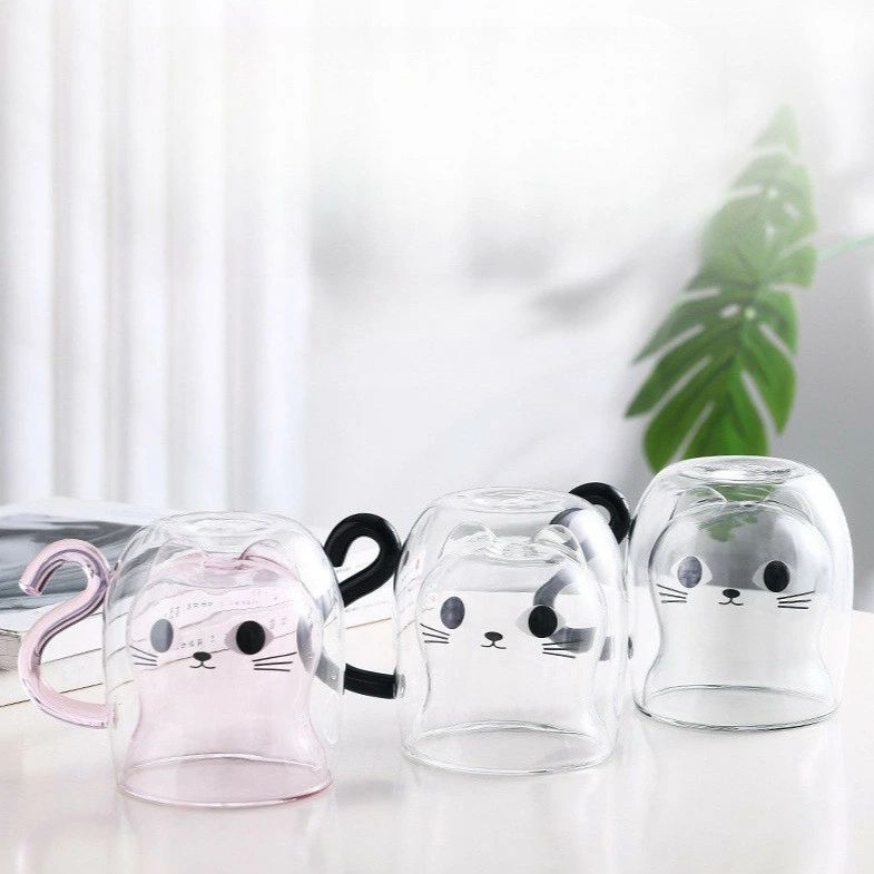 結露しない コップ 保温 透明 タンブラーグラス 耐熱 グラス 二重 グラス おしゃれ コーヒー マグカップ