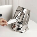 ティッシュケース おしゃれ インテリア ペーパーボックス モアイ像【メタリック オーナメント オブジェ リビング オシャレ プレゼント ギフト 誕生日 引っ越し...