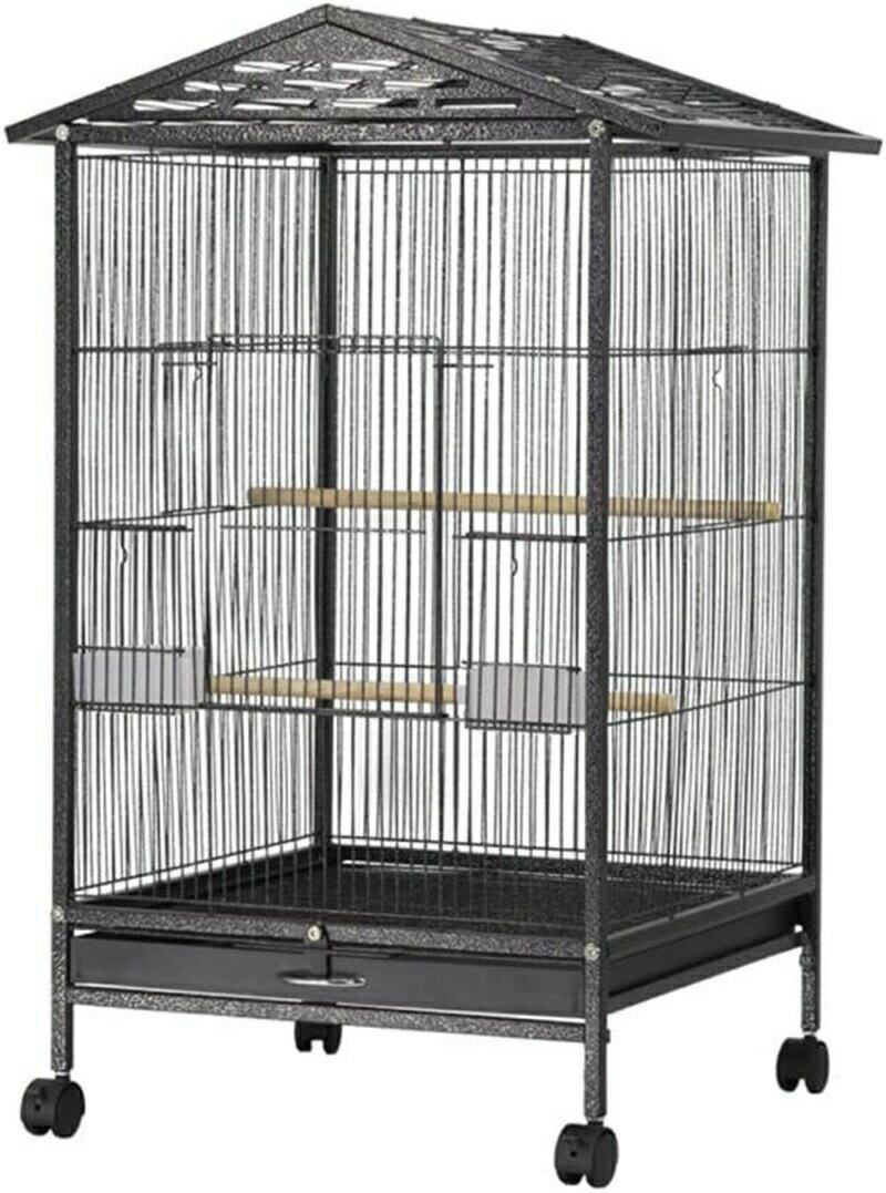 鳥かご 鳥ケージ バードゲージ 大型 豪華ケージ 大きい 複数飼い キャスタ-付き インコ オウムケージ オカメ セキセイ ボタン 文鳥
