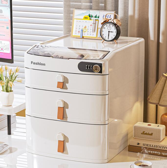 引き出し 卓上収納ケース 収納ボックス プラスチック 横 小物 2段 ホワイト 滑り止め 大容量 文房具収..