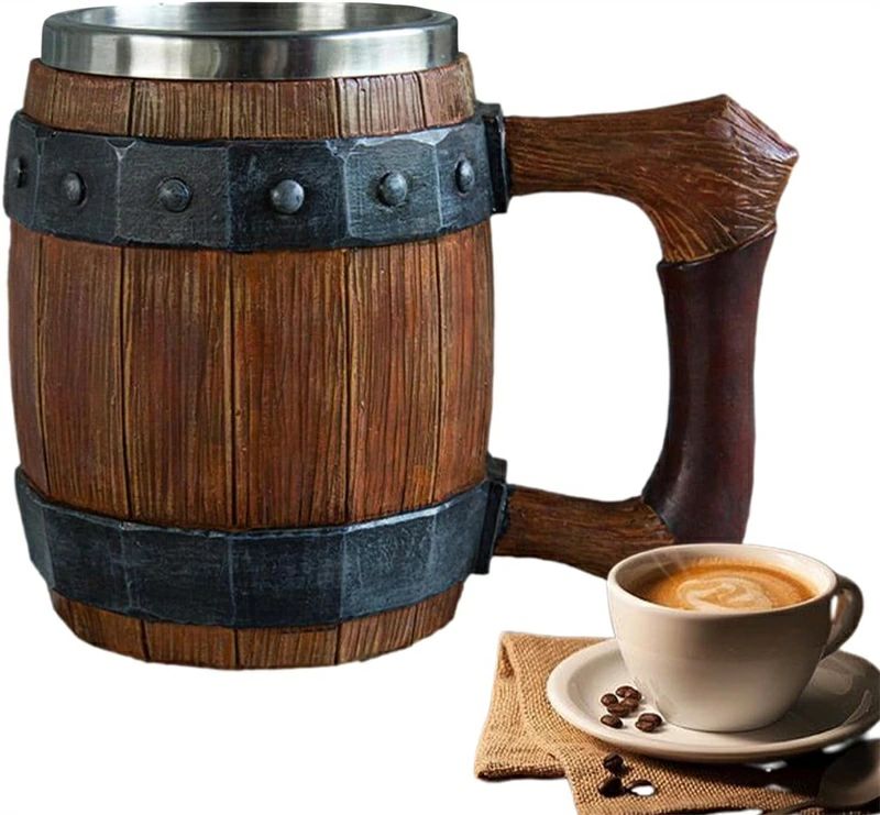 保冷 保温 防錆 断熱 コップ ビールカップ ジョッキ ビール樽 大容量 ステンレス製 ビールジョッキ 600..