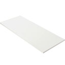 ホワイトテーブルトップ 59.4x20インチ ワンピースメラミンデスクトップ ダブルデスク用 ホームオフィスワークベンチ 長方形木製カウンタートップ 厚さ1イン...