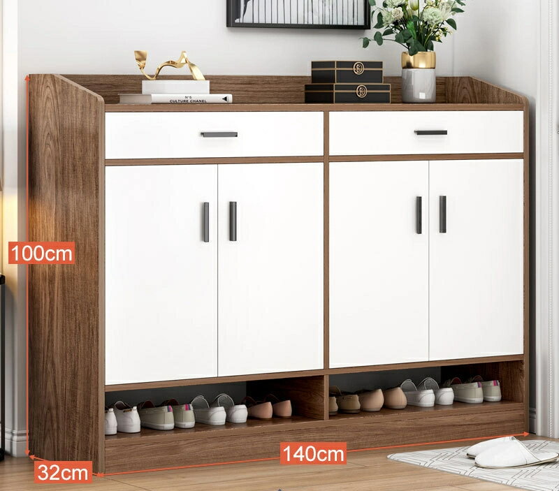 靴箱家庭用戸口大容量木製通気性玄関キャビネット経済的なベランダ多層の物入れ収納靴の棚です