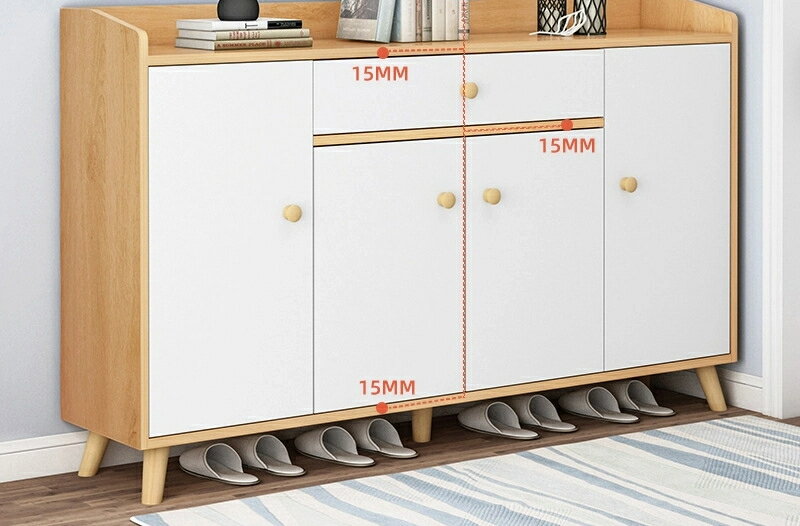 引き戸下駄箱家庭用戸口省空間入門大容量経済的玄関戸口靴棚シンプル収納