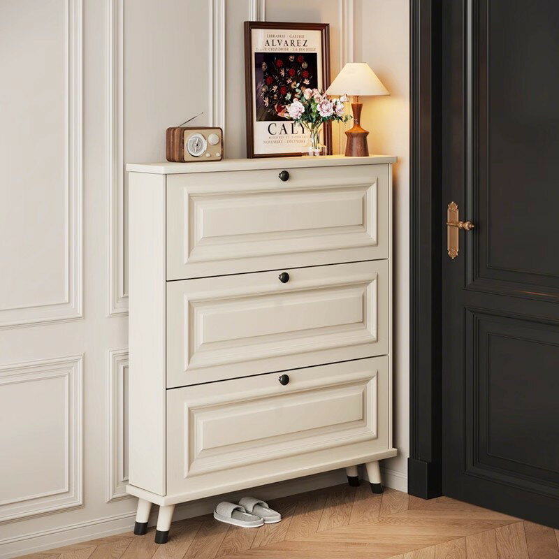 アメリカンスリムダンプシューズ戸棚家庭用戸口2025新モデル入室玄関収納戸棚一体壁側狭靴棚です