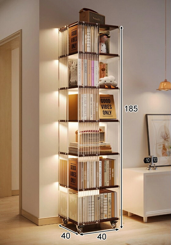 バッグを入れる棚アクリルショーケースフィギュアショーケース動く棚回転する透明収納棚です