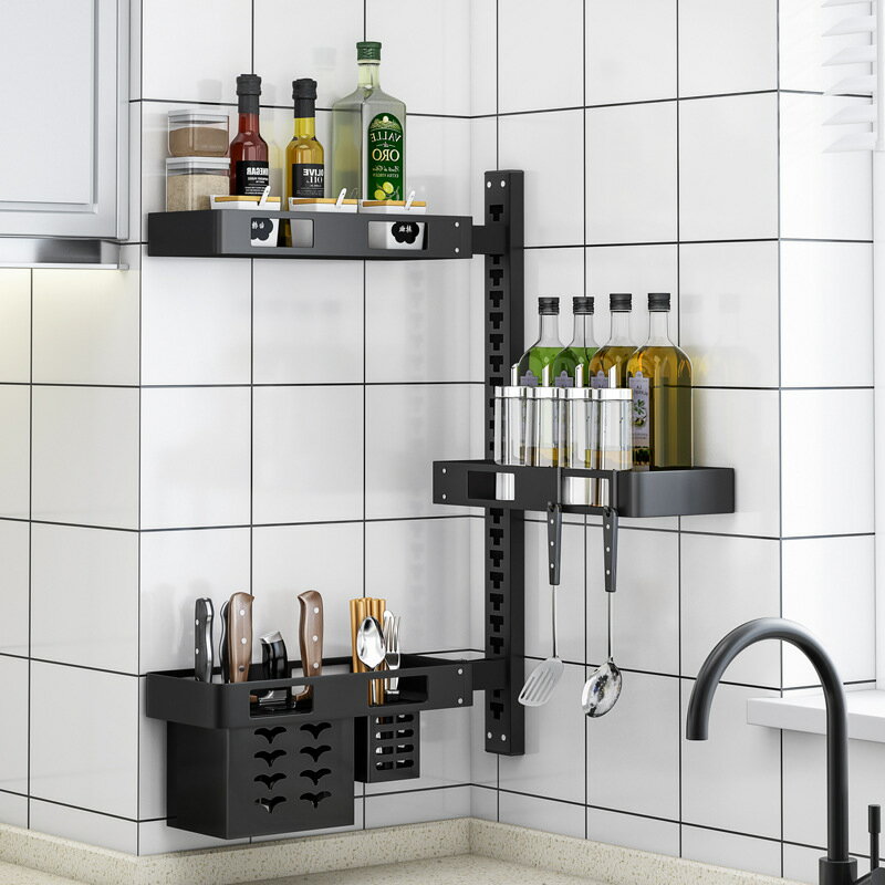 ステンレス壁掛け調味料棚キッチン棚まな板棚壁抜き鍋蓋調味瓶収納棚です