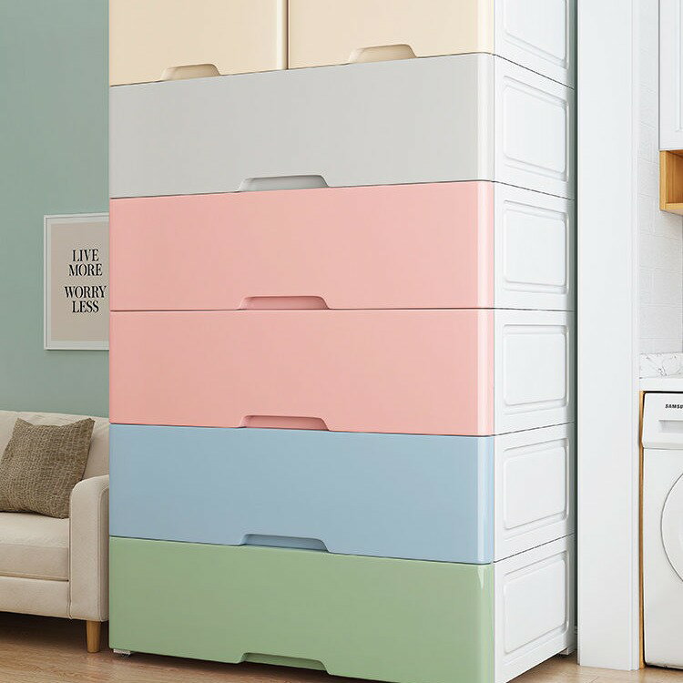 多層収納引き出しタイプ家庭用寝室キッチントイレ狭めのロッカープラスチック製スナック菓子用のロッカー