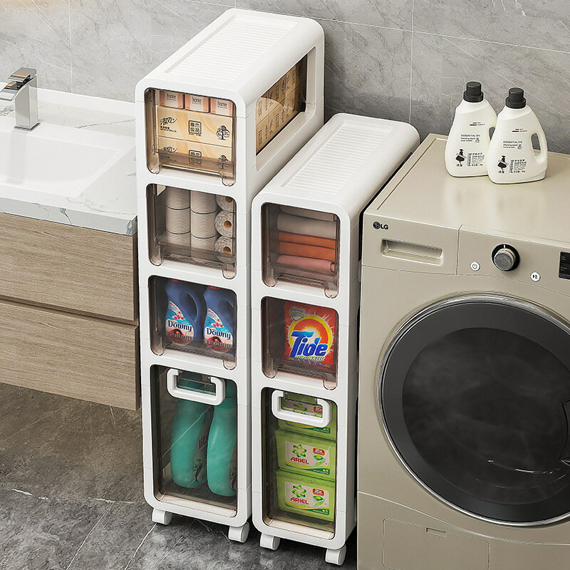 軽い贅沢なバスルーム隙間戸棚狭い隙間収納戸棚設置不要トイレトイレ便器収納戸棚着地します