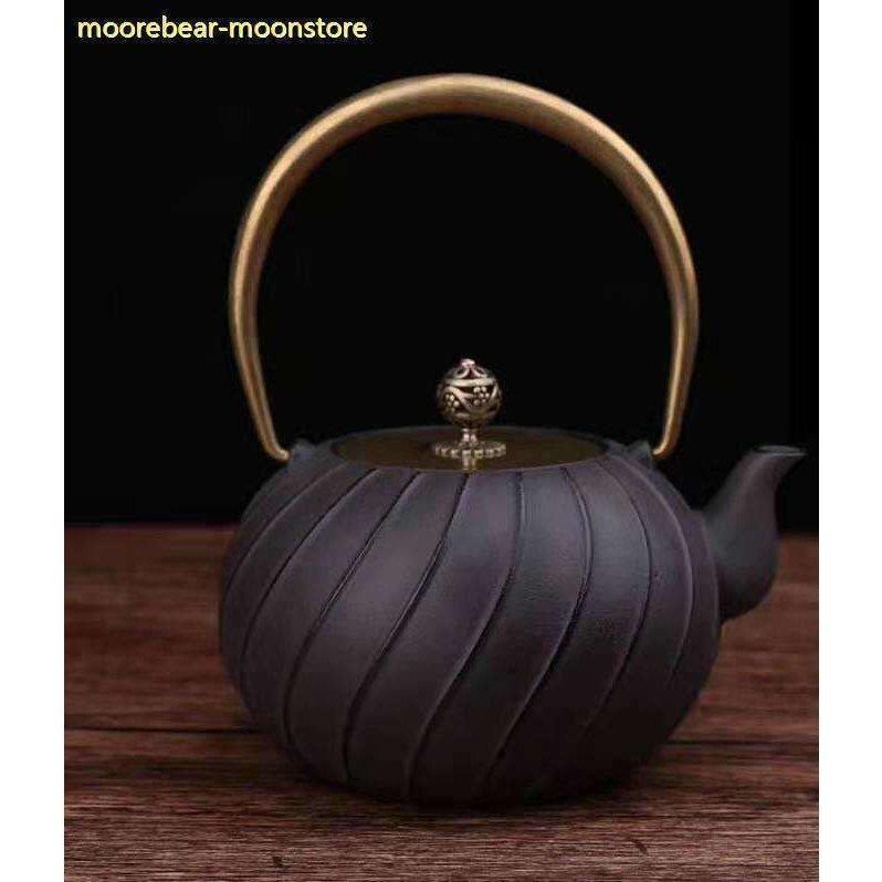 夏ギフト お中元2022 鉄瓶 南部鉄器 もみじ柄 伝統工芸品 急須 鉄分補給 ホーローなし ガス 電気コンロ..