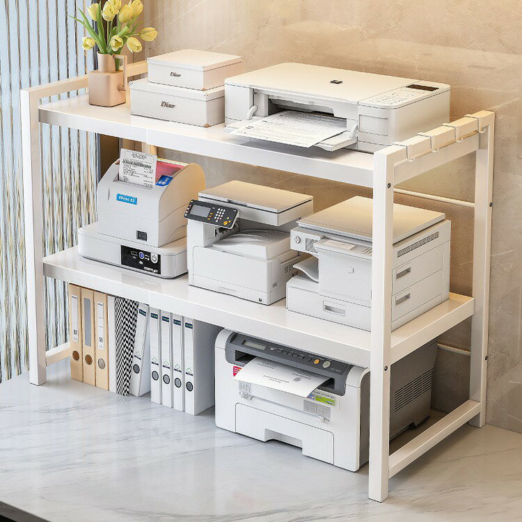 伸縮式デスクトッププリンターラック多層収納ラックオフィスニードル宅配ホームデスクスタンド