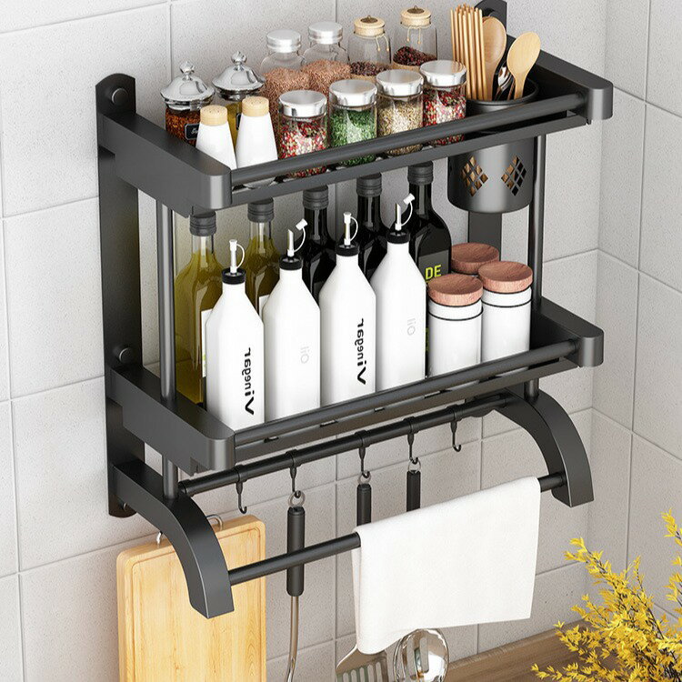 ステンレスキッチン調味料ラック壁掛け壁ラック多層調味料収納ラック用品大全です